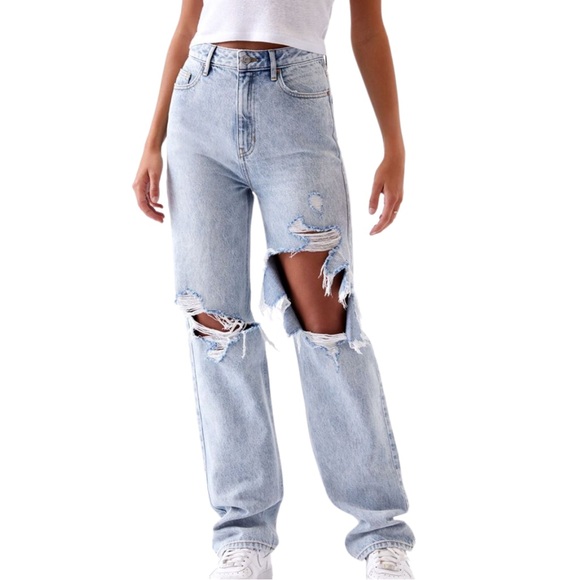 PacSun Denim - BRAND NEW Women’s Light Wash PacSun 90s Boyfriend Ripped Jeans